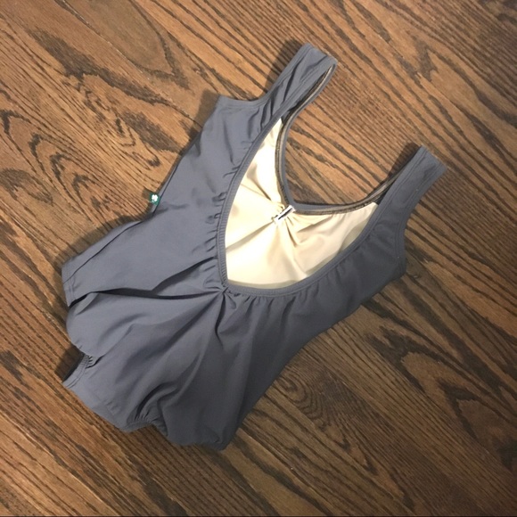 LuckyLeo Other - NEW LuckyLeo Low-Back Moon Leotard Dark Grey Small
